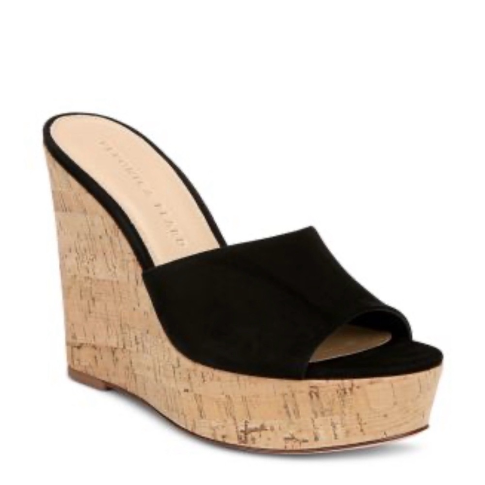 Veronica Beard Dali Suede Black Platform